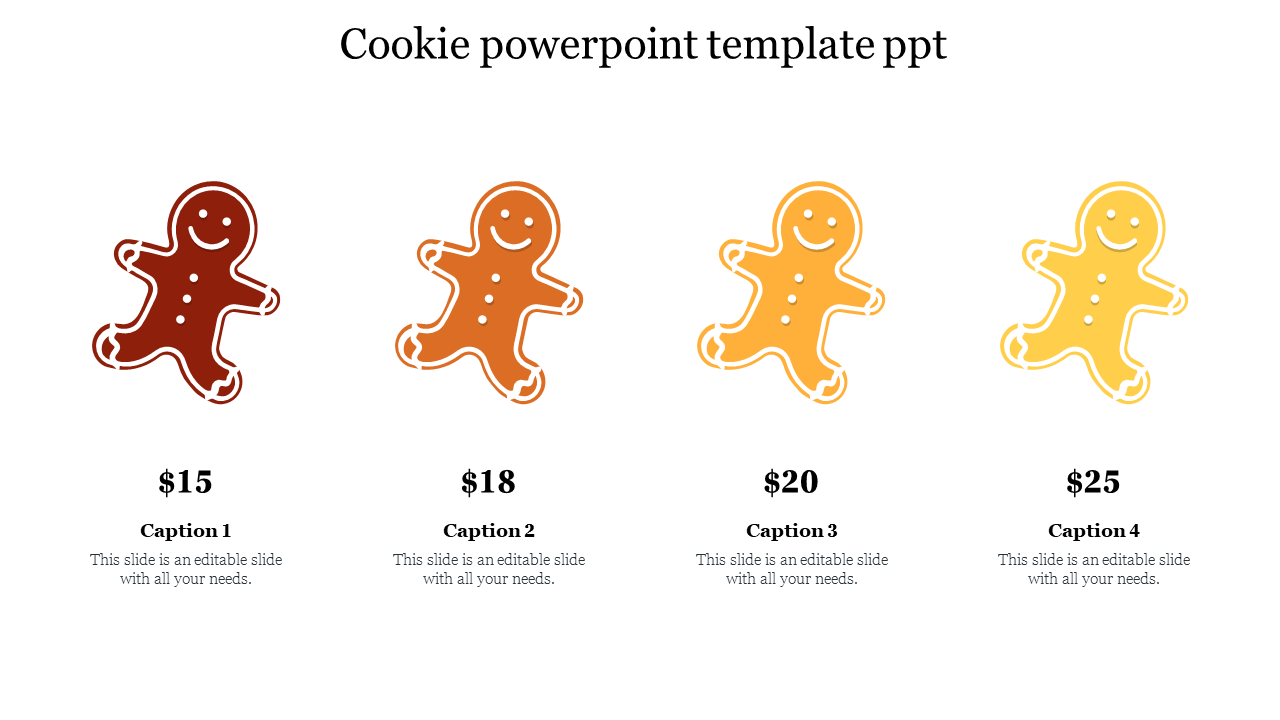 Cookie powerpoint template ppt 